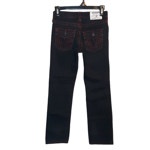 Straight jeans w/red stitching - Picture 4 of 13